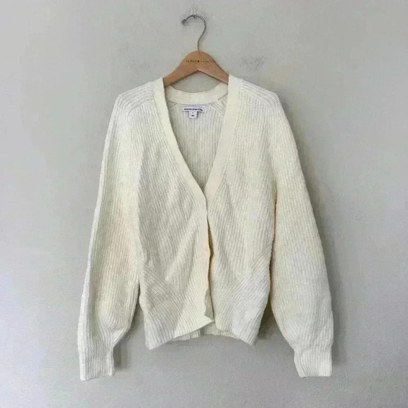 Amazon Essentials Women's Soft Touch Ribbed Blouson Cardigan Beige Size XS - Picture 5 of 12